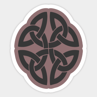 Celtic Dara Ancient Oak Knot In Gray Sticker